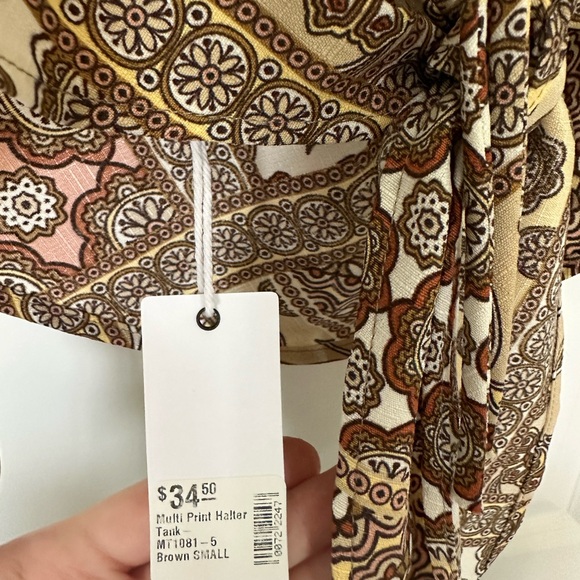 Boho Paisley Halter Top - Picture 3 of 6